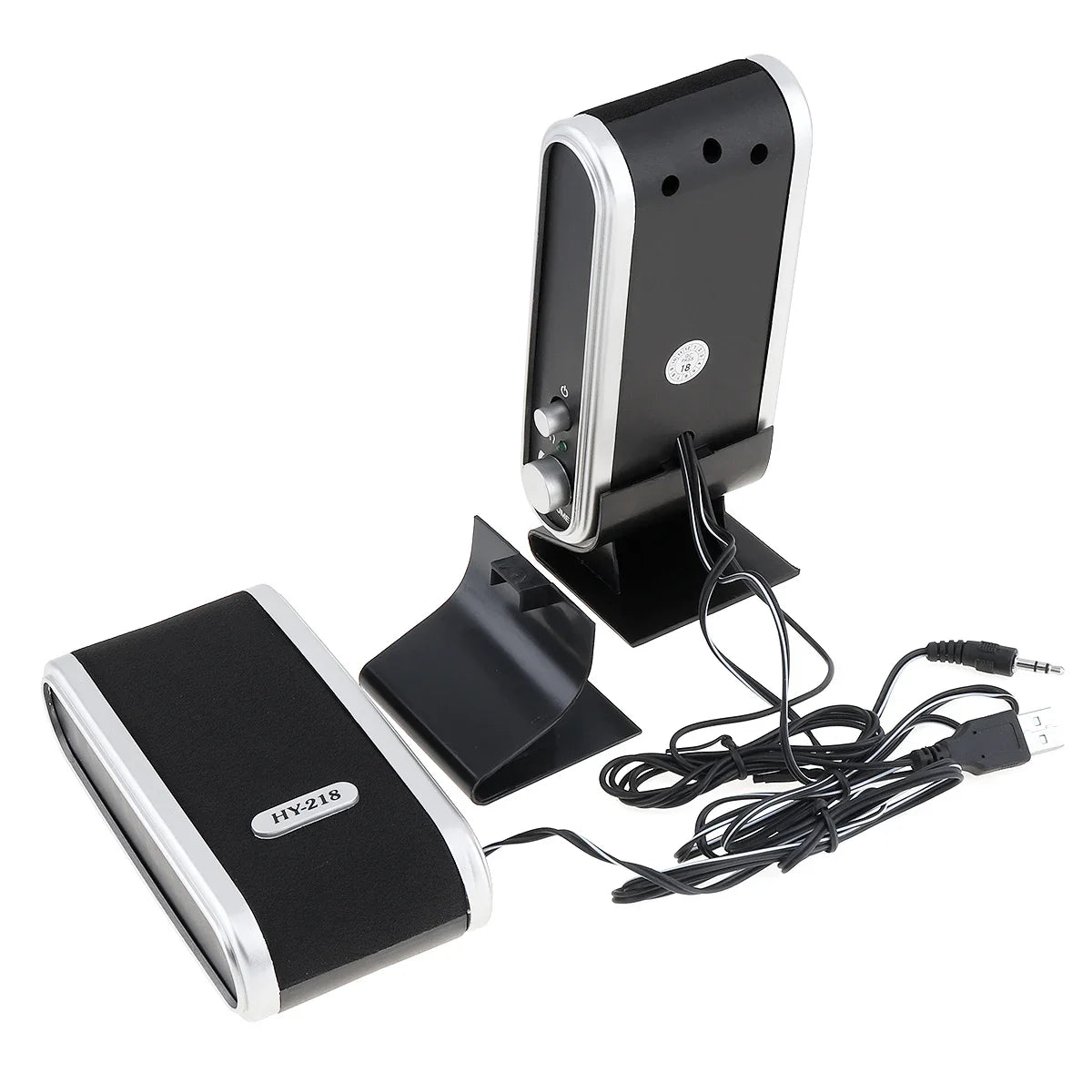 NNEOBA 6W USB Wired Stereo Speakers for PC Laptop (White)